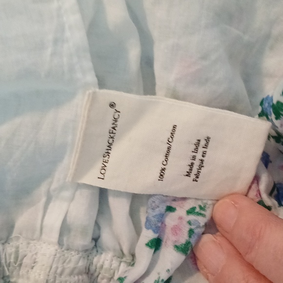 LoveShackFancy Blue Floral Mini Dress - Picture 13 of 15